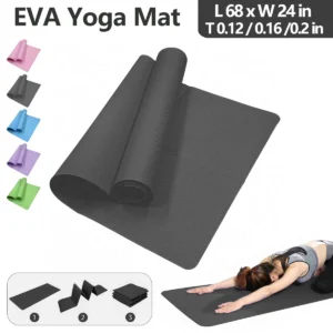 3mm/4mm/6mm Thicknesses for Yoga Pilates & Floor Workouts