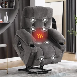 Power Lift Recliner Chair with Vibration Massage and Lumbar Heating