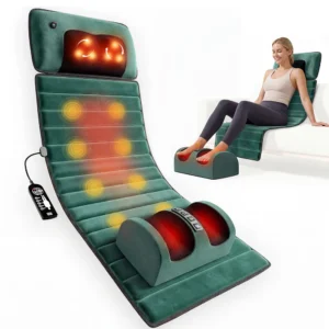 Full Body Massage Mat with Heat, Detachable Massager Pad