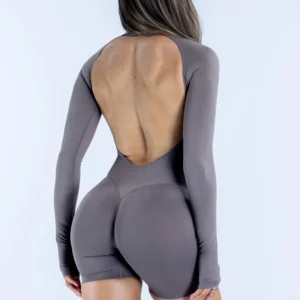 Active Long Sleeve One Piece Women Seamless Yoga Fitness