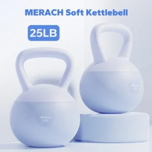 MERACH Kettlebell Sand Filled Shock Absorbing 15/25 LB